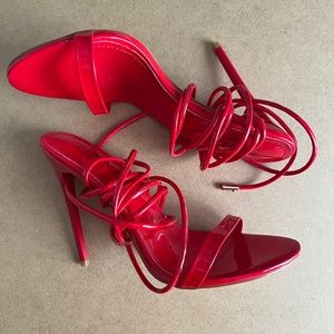 Red Patent Stiletto Heels
